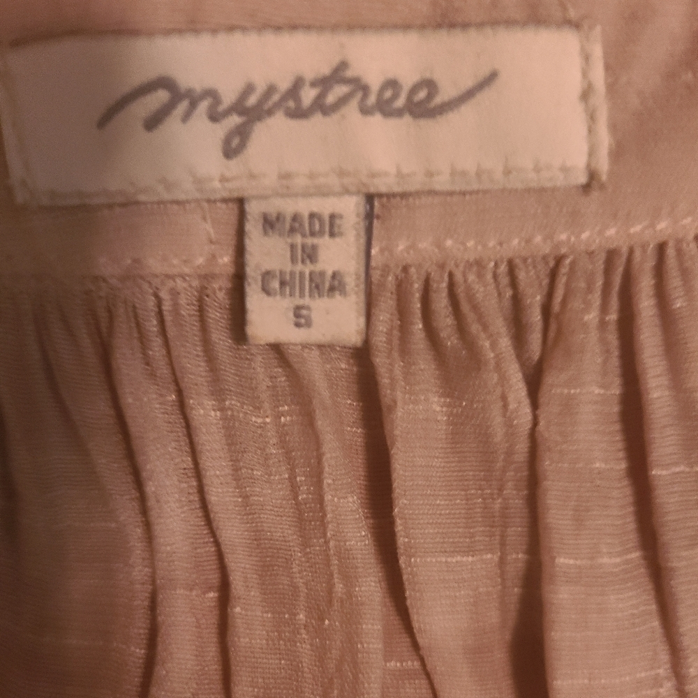 Mystree sheer linen gauzy top Hp🔥🔥🔥🔥 - Picture 4 of 5